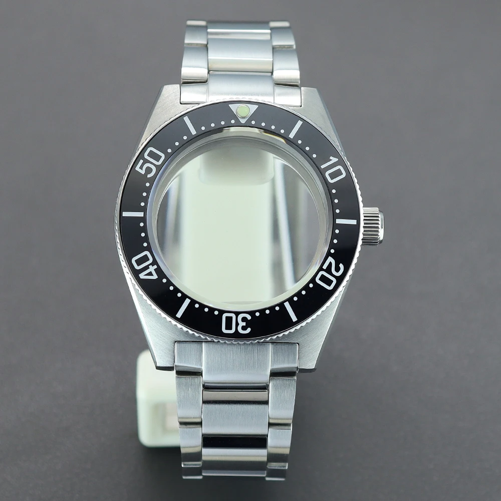 

40mm Diving Watch Case Strap For NH35 NH36 NH34 NH70 4R36 Movement Sapphire Crystal For SPB143J1/SPB253J1 Tiger Whale Mod