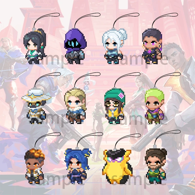 Action Peripherie Figuren Spiel Rollen Veto Waylay Tejo Vyse Nelke Gekko Acryl Handy Kette Lanyard Anhänger Spielzeug Kinder Geschenke