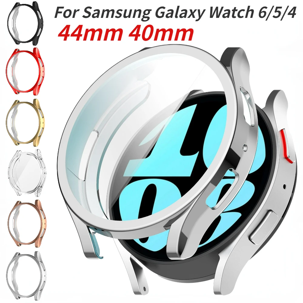 

Case For Samsung Galaxy Watch 6 5 4 40mm 44mm Screen Protective Cover for Samsung Watch 6 44mm 40mm TPU Hollow Frame Watch Case