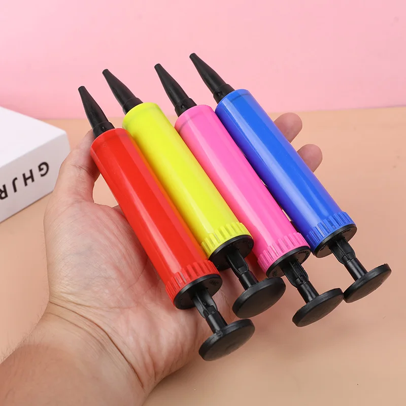 بالون مضخة بالون نافخة اليد دفع مضخة هواء حفل زفاف عيد ميلاد الديكور الاطفال استحمام الطفل بالون اكسسوارات أدوات