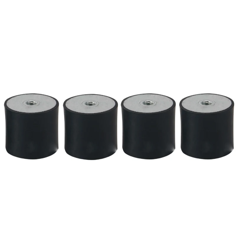 Hot! 4-Pack Rubber Vibration Isolator Mounts, DD M5 M6 M8 Shock Absorbers threads on both sides