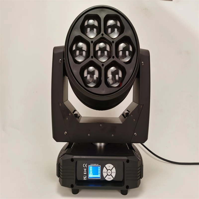 6 uds Mini LED haz de lavado cabeza móvil DJ Disco boda salón Luces 7x40w 4 en 1 ojo de abeja zoom led cabeza móvil rgbw iluminación de escenario