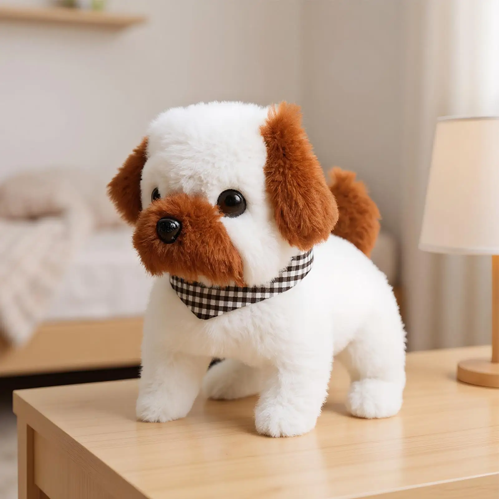 Giocattolo di peluche interattivo per cani robot da passeggio elettrico per bambini Adulti Ragazze Ragazzi Fidanzata San Valentino Regalo di compleanno Animale domestico