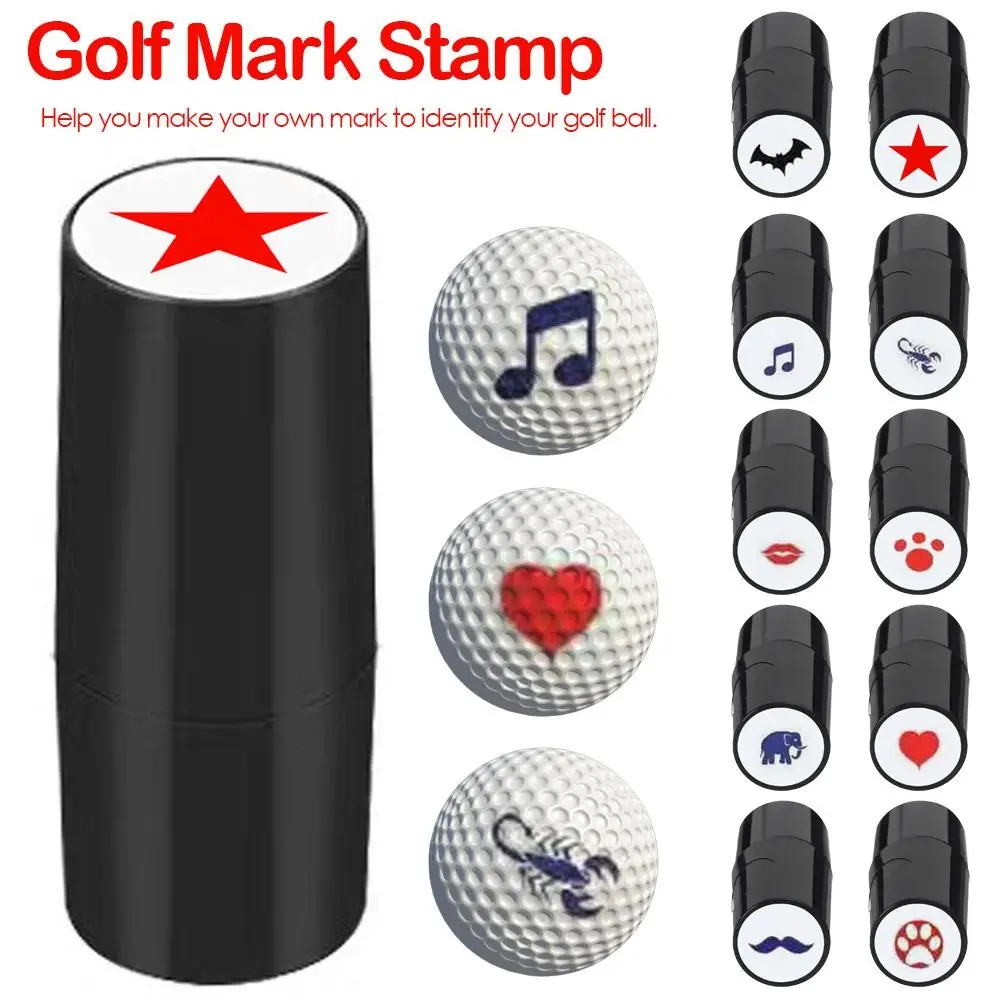 

Durable Plastic Quick-dry Golf Accessories Mark Seal Golf Stamp Marker Golf Ball Stamper