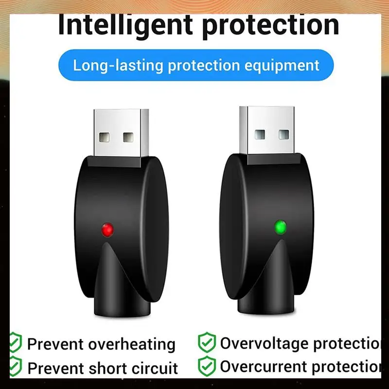 

6PCS Charger USB Thread Cable, Portable USB Vape Charger, With LED Indicator Light, Intelligent Overcharge Protection-Y05A