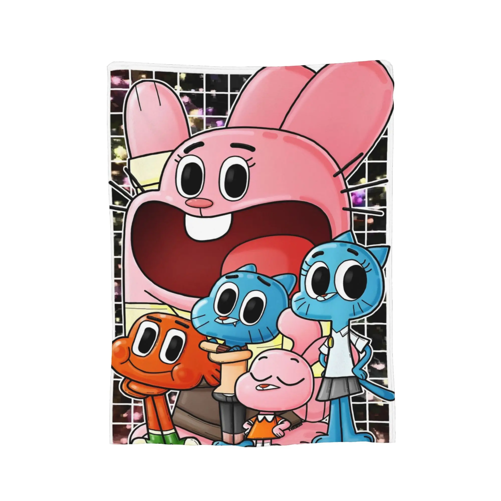 Gumballs Cartoon Gaming  Blanket Cover Flannel  Lightweight Thin Throw Blankets for Car Sofa Couch Bedspread