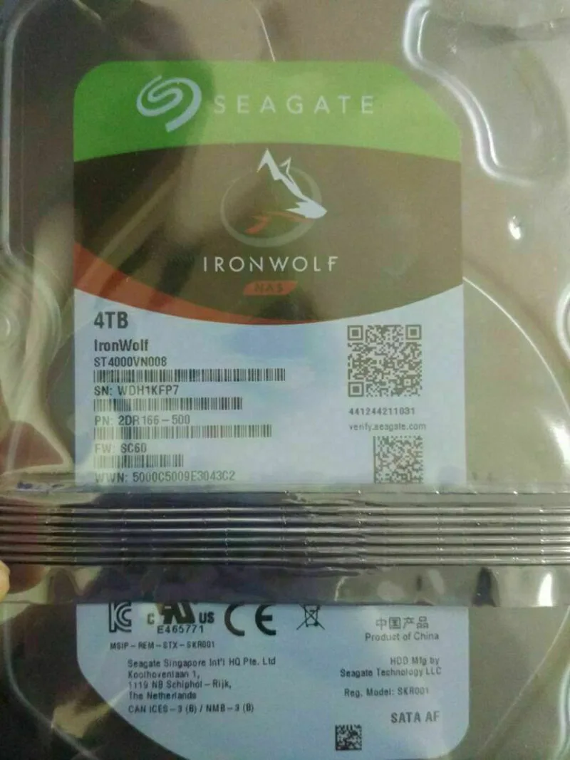 

For Seagate IronWolf 4TB ST4000VN008 Nas Sata 6GB/S 5900RPM 64MB Cache 3.5-Inch Internal Hard Drive HDD
