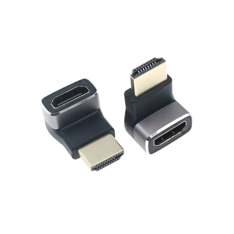 8K Micro Mini HDMI-kompatybilny z 2.1 Adapter złącza 270 90 stopni męski do żeński dla HDTV PS4 PS5 Laptop 4K przedłużacz HDMI