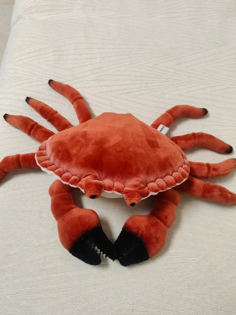 ZWY Original Realistic Bread Crab Plush Toy Edible Crab Stuffed Animal with Lifelike Unique Marine Creature Collectible Gift