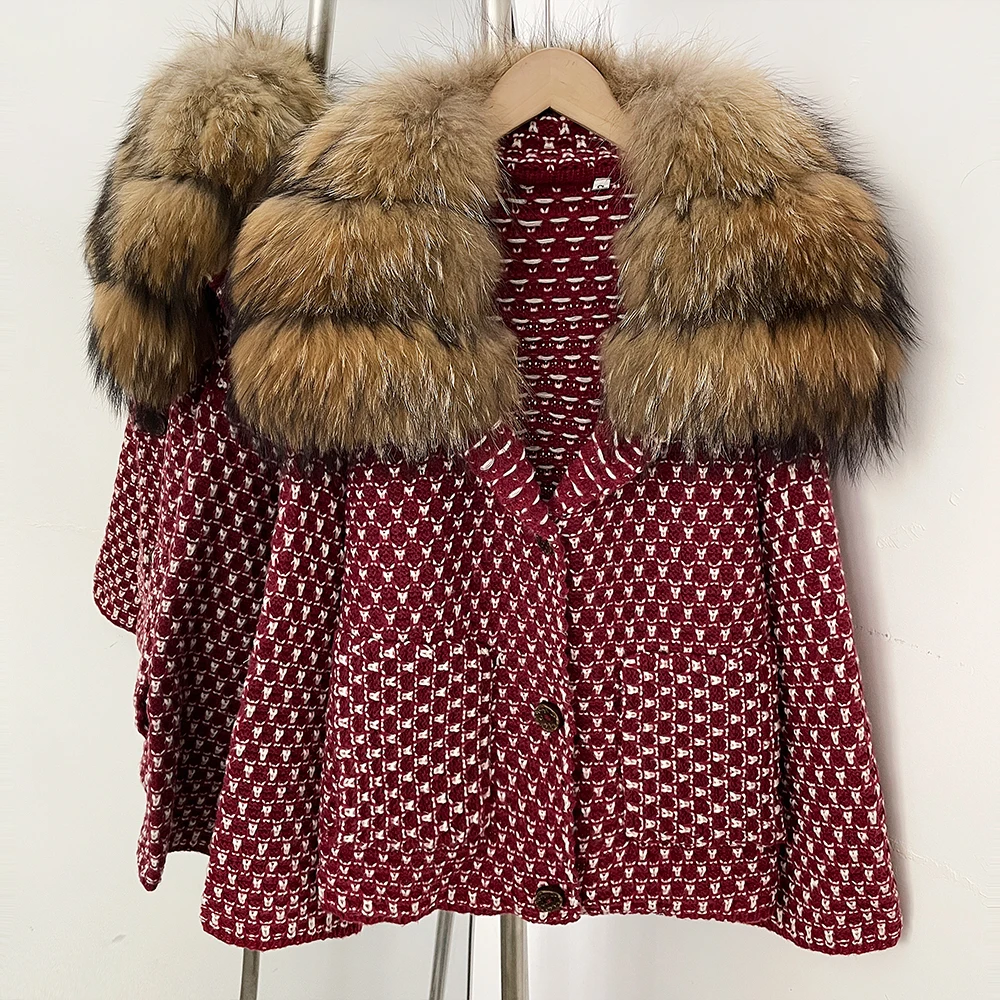 

OFTBUY Fur Coat Natural Fur Outerwear New Products Leather & Fur Knitwear Cardigan Women's Jacket High Quality Real Fur Coats