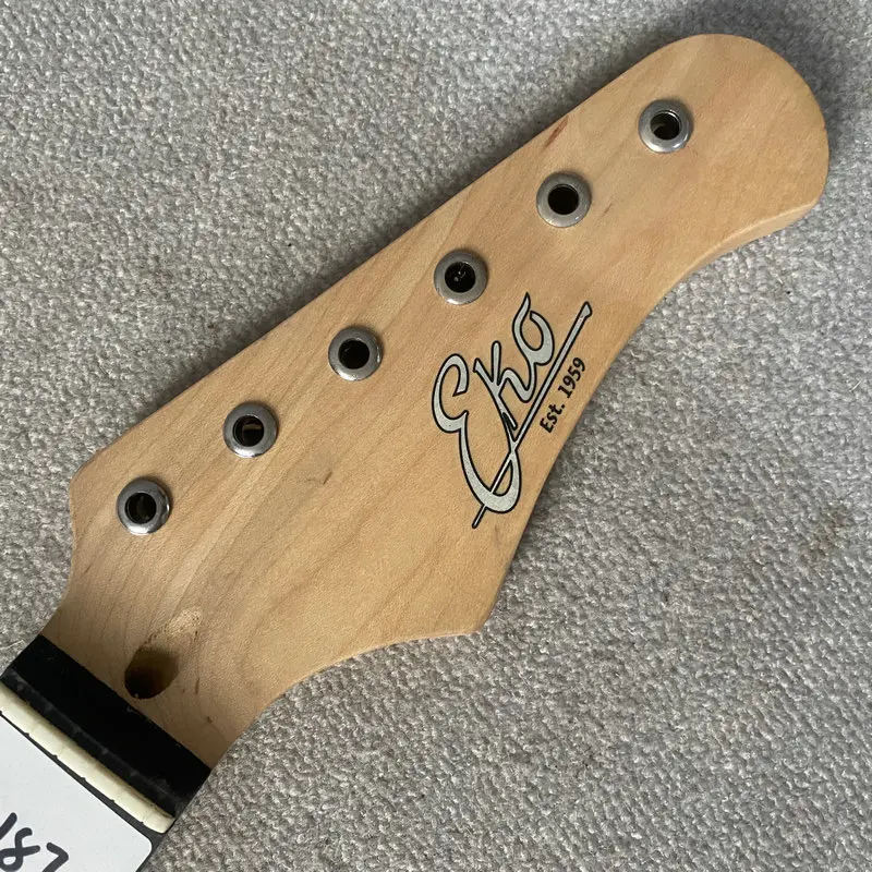 jN187 Origianl And Genuine EKO 6 String ST Electric Guitar Neck 22 Frets 648MM Scales Length Maple+ Rosewood DIY Parts