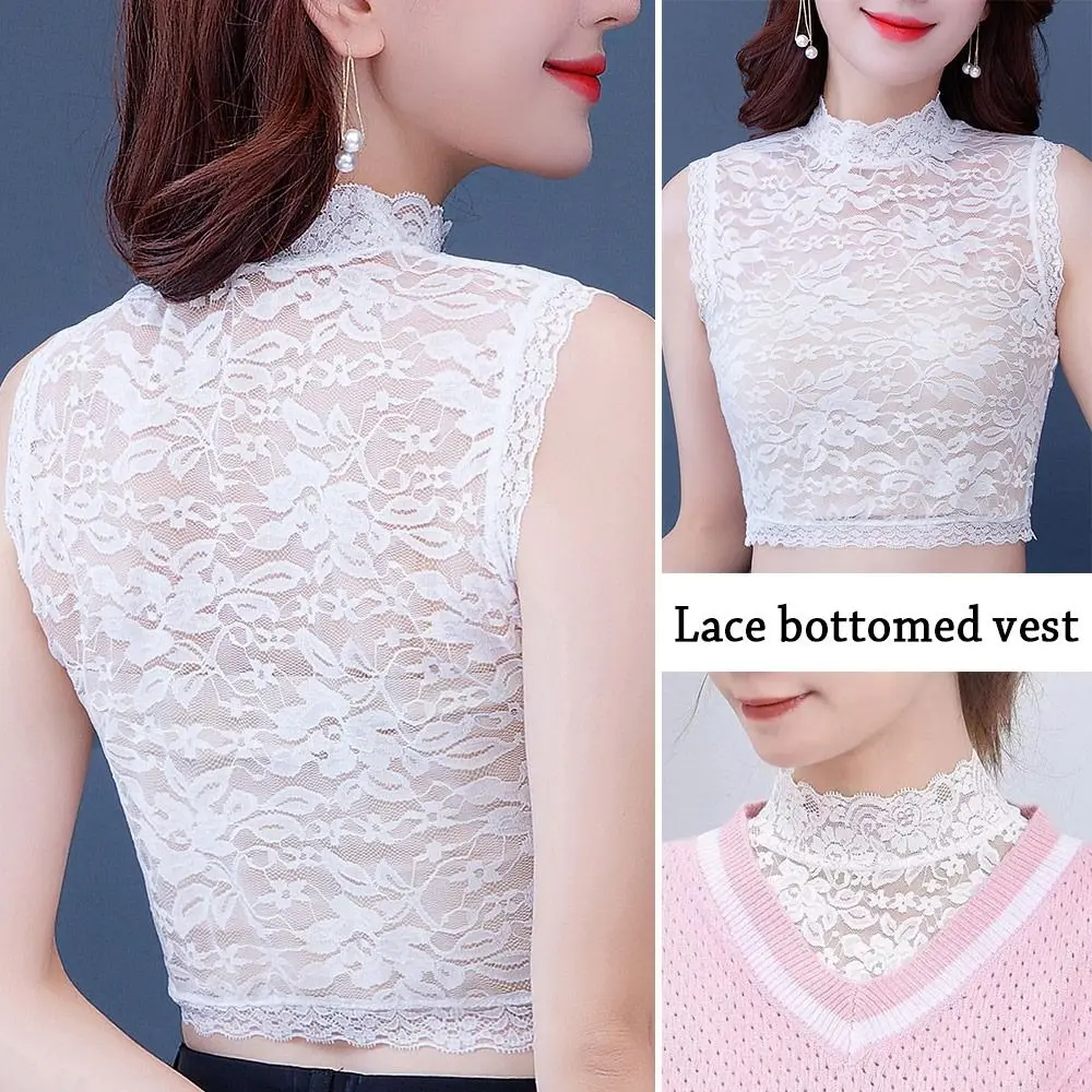 Lace Floral Women Detachable False Collar Blouse Shirt  Fake Collar White Black Removable Collar Tie Sweater Decoration