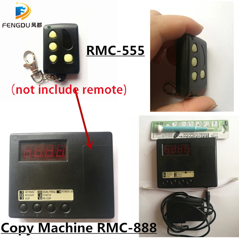 Universal gate remote control 433 Mhz 5pcs RMC555 Remocon 555 250-450mhz Adjustment RMC888 duplicator Machine