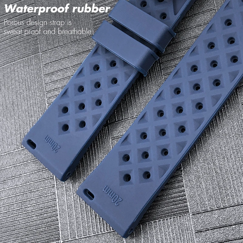 19mm 20mm 21mm 22mm 18mm Rubber Watchband for Tissot Tudor Certina Seiko SKX Samsung ORIS Colorful Diving Silicone Watch Strap