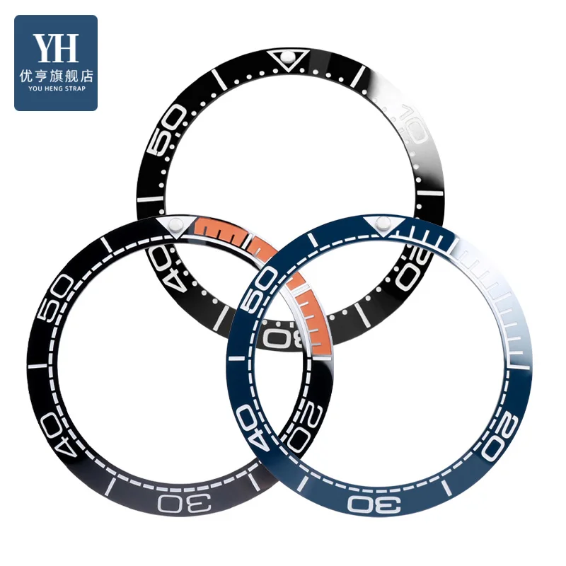 Высококачественный керамический безель для часов Omega Seamaster 300, круг, замена красочного светящегося кольца, аксессуары для часов 38/40/42 мм