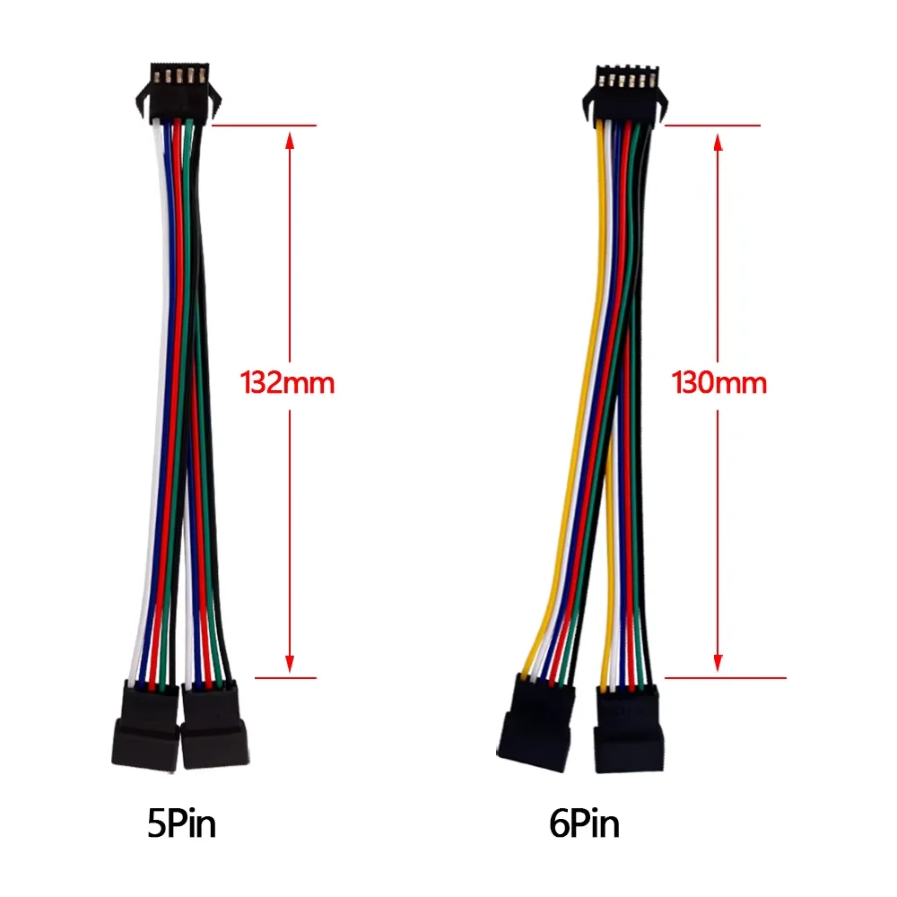 2-6Pin Male And Female Connection Simple Convenient To Disassemble Led Strip Connector LED Light Strip Driver Connector Cable