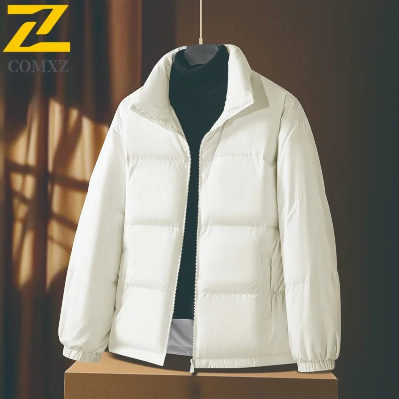 

2025 Men Thickened Winter Cotton Windbreaker Loose Oversized Puffer Coat Vintage Hong Kong Style Streetwear Windproof Warm Parka