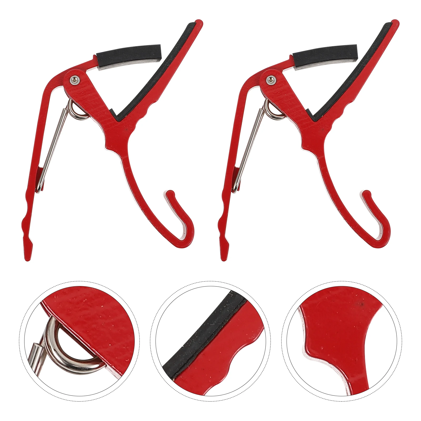 

2pcs Aluminum Alloy Guitar Capo Electric Acoustic Ukulele Banjo Mandolin Quick Release Tuning Clamp Durable Tone Change Tool