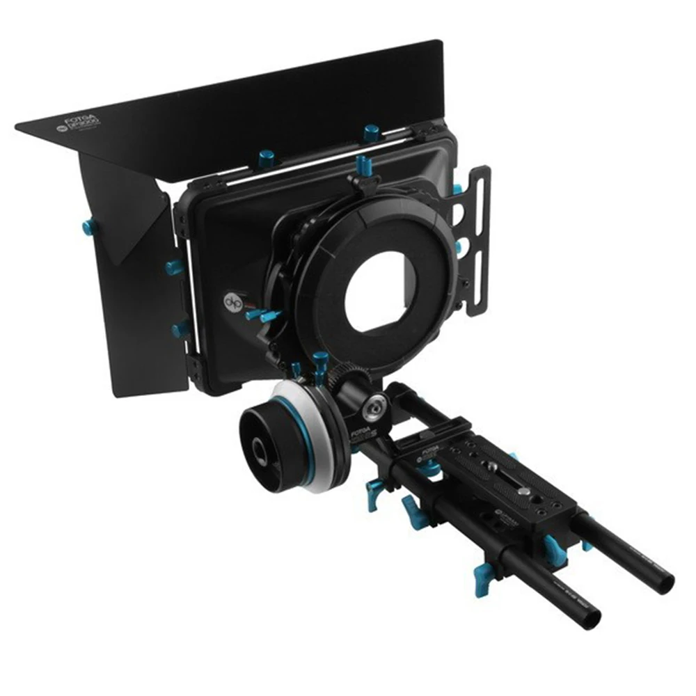 FOTGA DP500IIS Follow Focus M2 Baseplae Support Rig+M2 Mattebox Set for A7II A7R II A7S II 5DIII BMCC BMPCC D7100 GH4 GH5 A6300