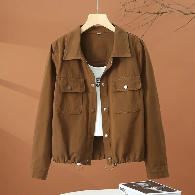 Women Fashion Short Coat 2026 Women's Spring Autumn New Loose Casual Thin Cardigan Female Korean Versatile Outwear Tops