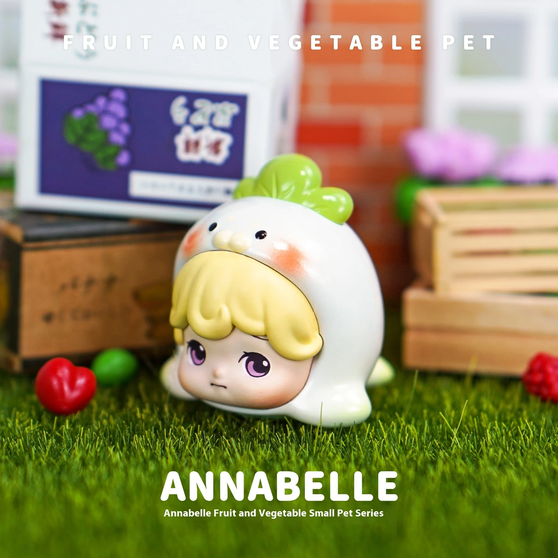 

Очаровательная модная слепая коробка, игрушка Annebell, фрукты и овощи, маленькая слепая сумка для домашних животных, милые настольные украшения, подарки для девочек