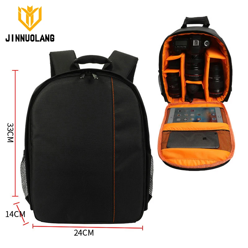 JINNUOLANG Waterproof Backpacks For For Camera Outdoor Photograph Backpack For Video Digital DSLR Photo Bag Case For Nikon Canon