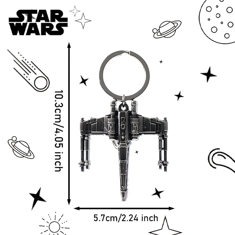 Star Wars Officially Licensed 3D Figurine Bag Clip Charms X-Wing Starfighter Anime Figure Keychain Birthday Gift 1Pc STAR WARS - view 2