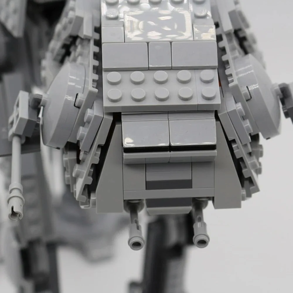 MOC فيلم الفضاء AT-AT اللبنات الطوب لتقوم بها بنفسك نموذج تعديل من 75288 مع أرقام لعب للأطفال هدايا عيد الميلاد #4