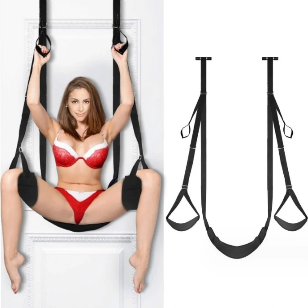 Adult Sex Products Female Slave Sex Carmen Swing 2nd Generation Seat Cushion Door Swing Hand and Foot Cuffs M Split Leg Strap