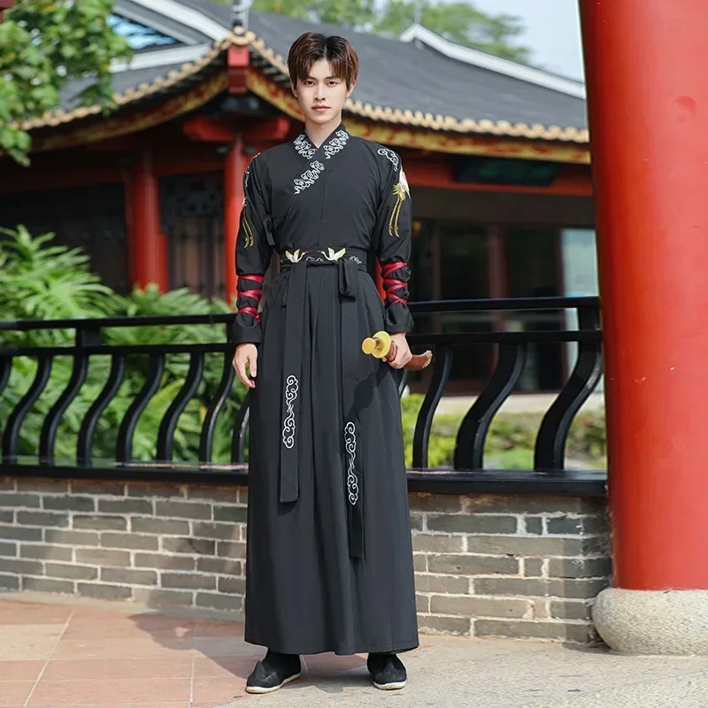 

Ming Dynasty Hanfu Male Modern Hanfu Dress Traditional Ancient Dance Costume Vintage Carnival Cosplay Costume Swordsman Hanfu