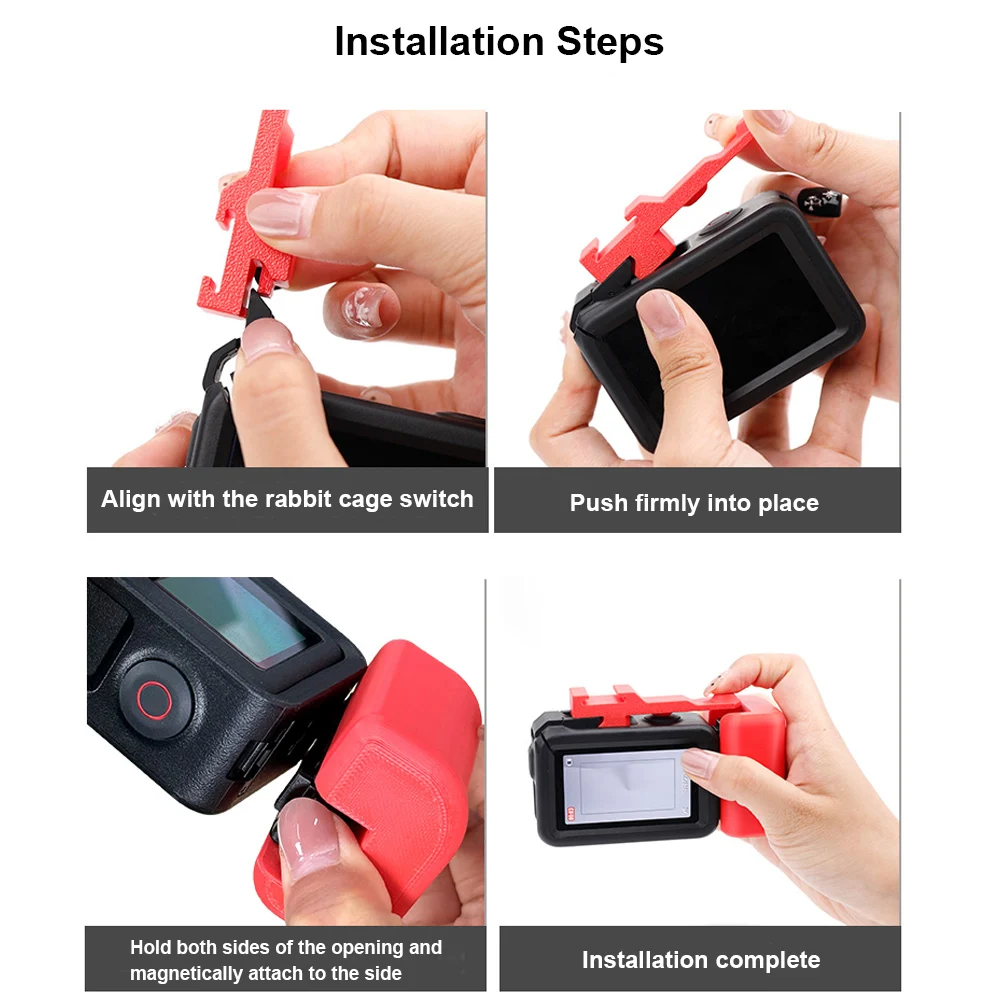 

3D Printing Street Grip Vlog Holder Combo Camera Grip Holder For DJI Action 5 Pro/4/3 Action Camera Grip Camera Accessories