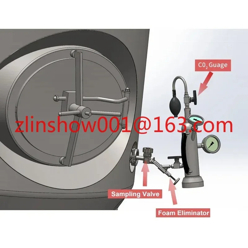 

CO2 Carbonation Tester CO2 Volume Meter Stainless Steel Carbonation Tester Beer