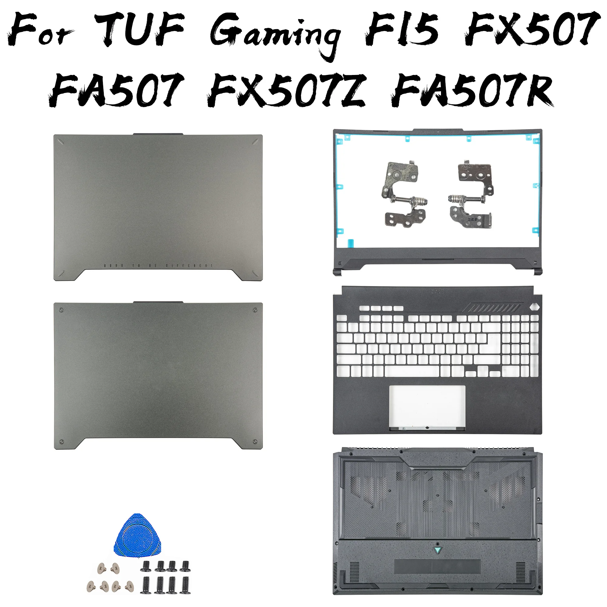 

New For TUF Gaming F15 FX507 FX507Z FX507VV FX507VU FA507 FA507Z Laptop LCD Back Cover Bezel Upper Top Lower Bottom