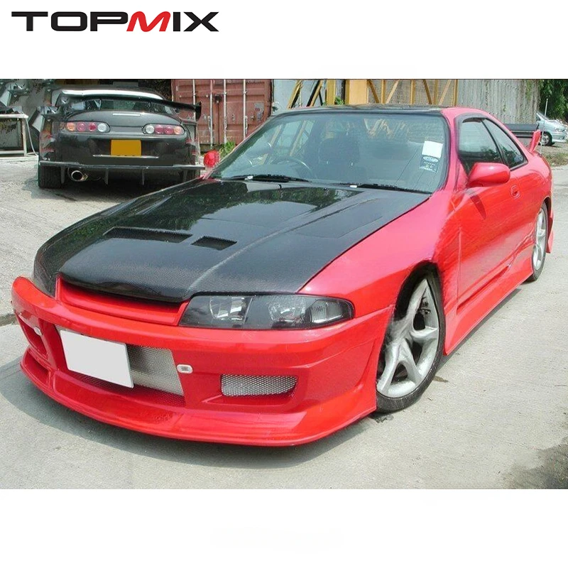 For Nissan Skyline GTS R33 1993-1998 TM-Style Full Body Kit Front Rear Bumper Side Skirts view 4