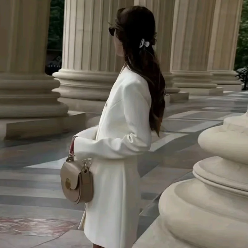 กระโปรงทรงเอวสูง คอตั้ง แต่งกระดุม ดีไซน์จีน สำหรับผู้หญิง รุ่นใหม่ประจำฤดูหนาว