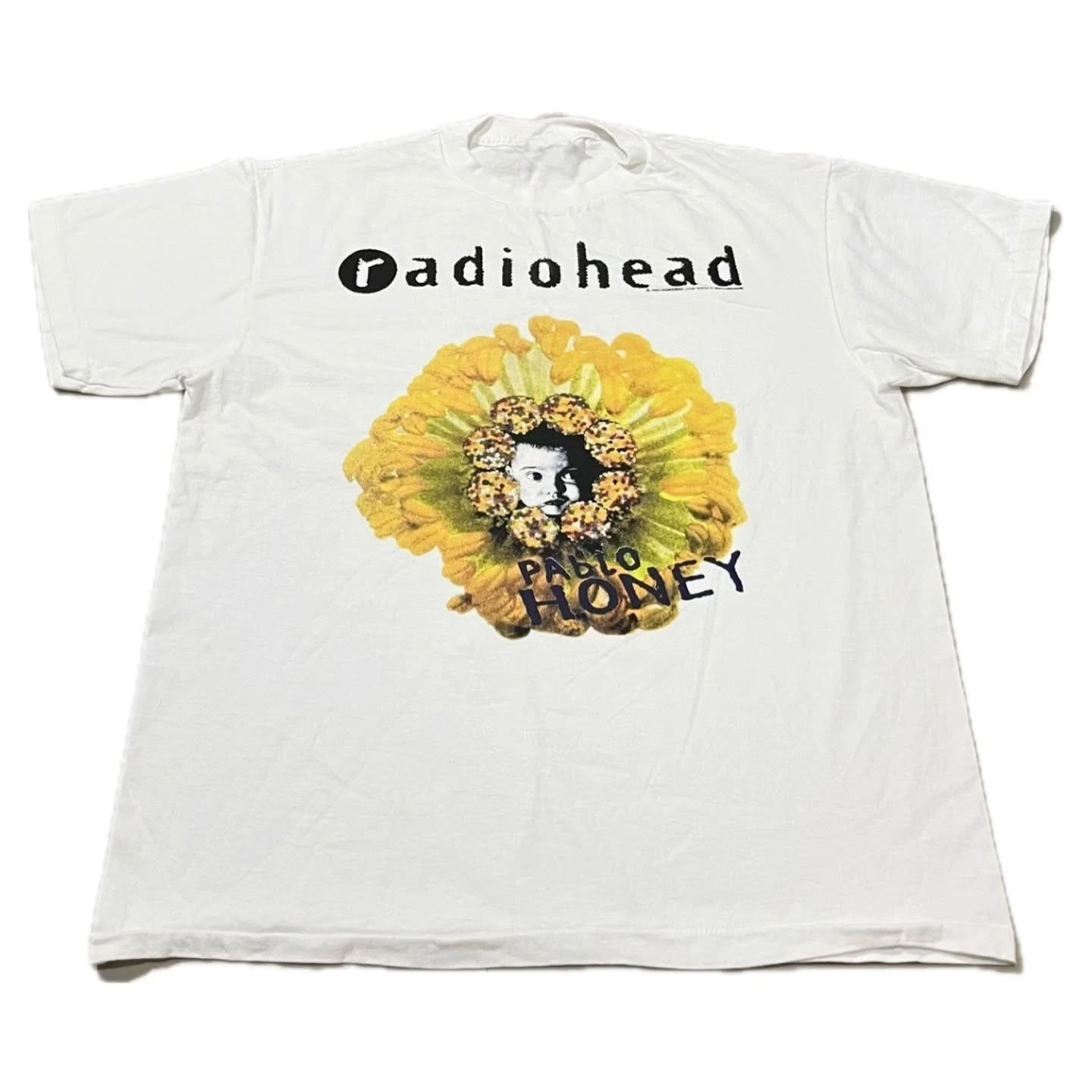 Radiohead Pablo Honey Vintage Creep Alternative Rock Band Graphic Tee Cotton Mens Womens T-Shirt Summer Vintage Streetwear