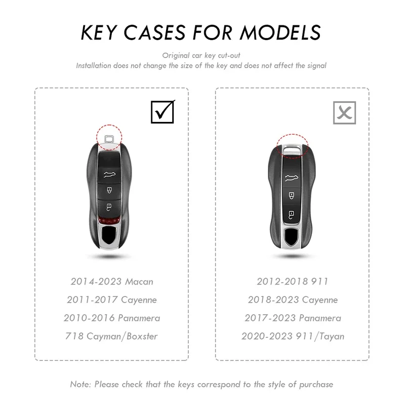 حافظة مفاتيح السيارة الذكية عن بعد فوب يغطي مجموعة شل لبورشه باناميرا سبايدر كاريرا ماكان بوكستر كايمان كايين 911 970 981 991
