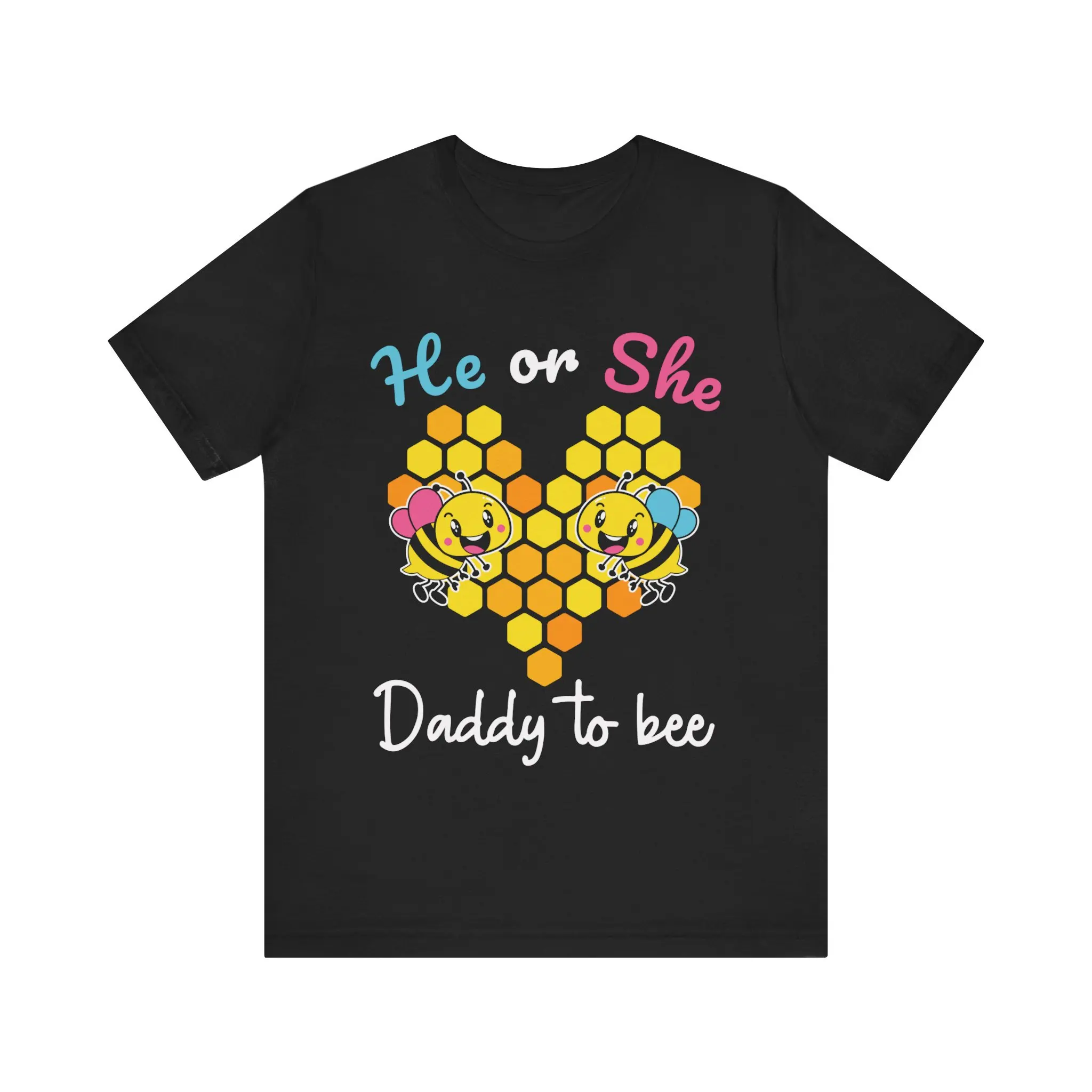 He Or She Daddy To Bee T Shirt Fun And Playful Gender Reveal For Expectant Fathers Perfect Baby Announcements