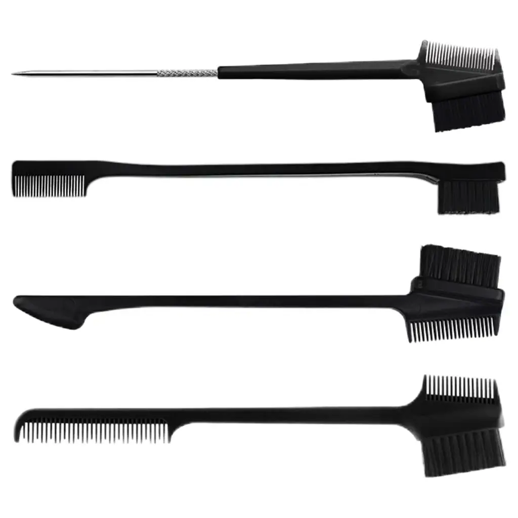 Eyebrow Comb Brush Hair Edge Control Travel Shaper Makeup Grooming Tool