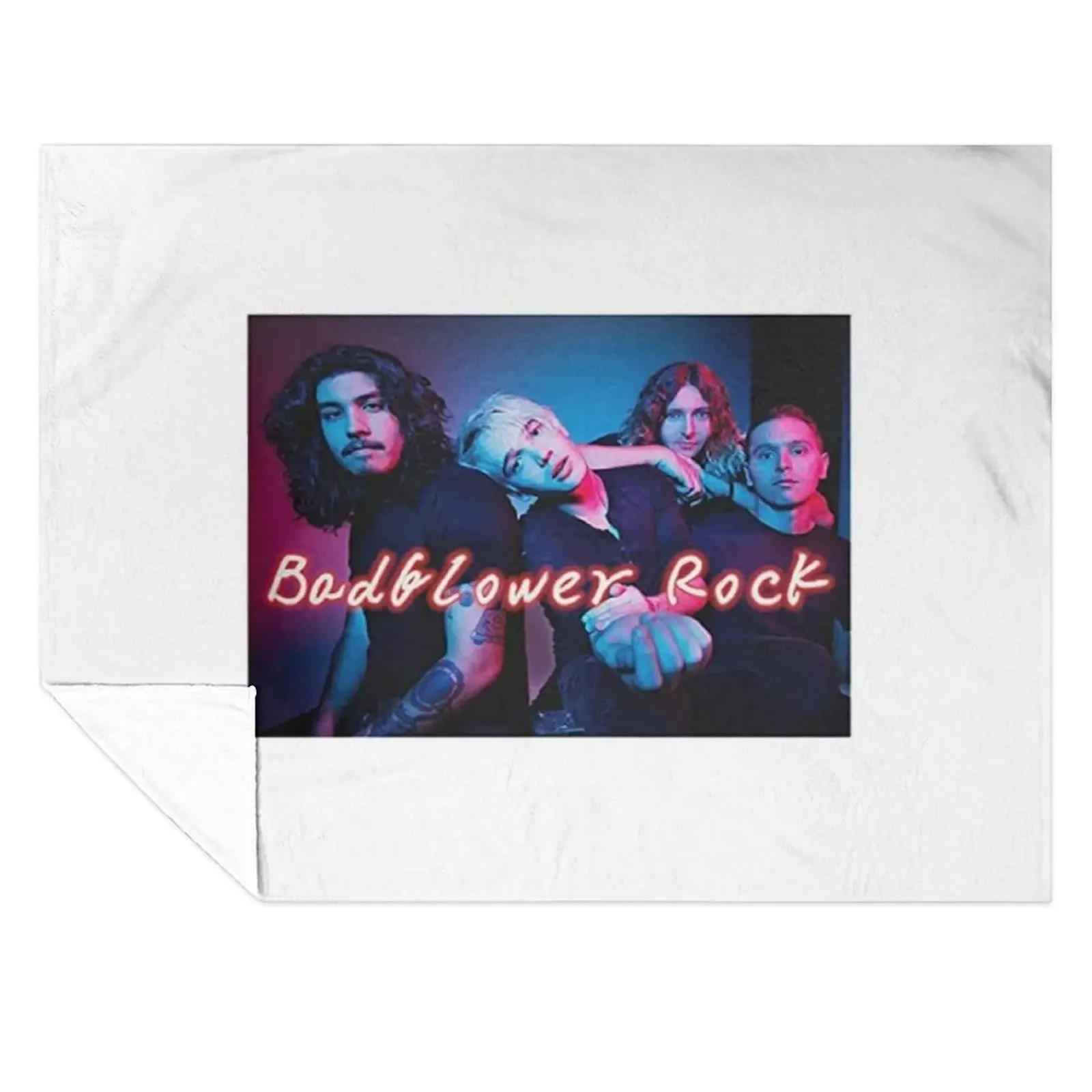 

EUBCS Men Badflower Rock Band Ultra Soft Printing with Short Shirt Throw Blanket for winter Summer Beddings bed plaid Blankets