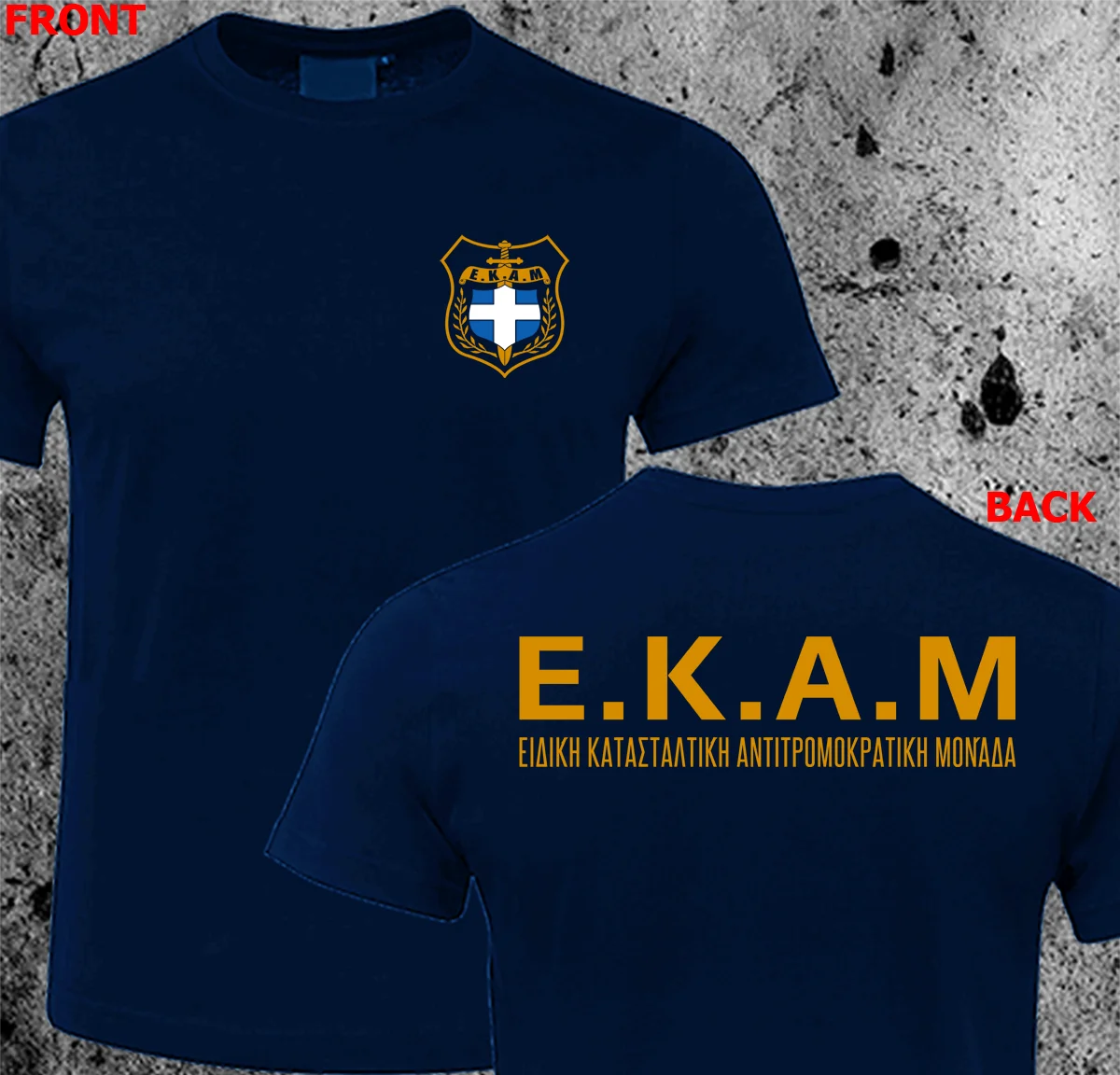 Greece Hellenic Counter Terrorist Unit EKAM Special Forces T-shirt Short Sleeve Casual 100% Cotton Shirt