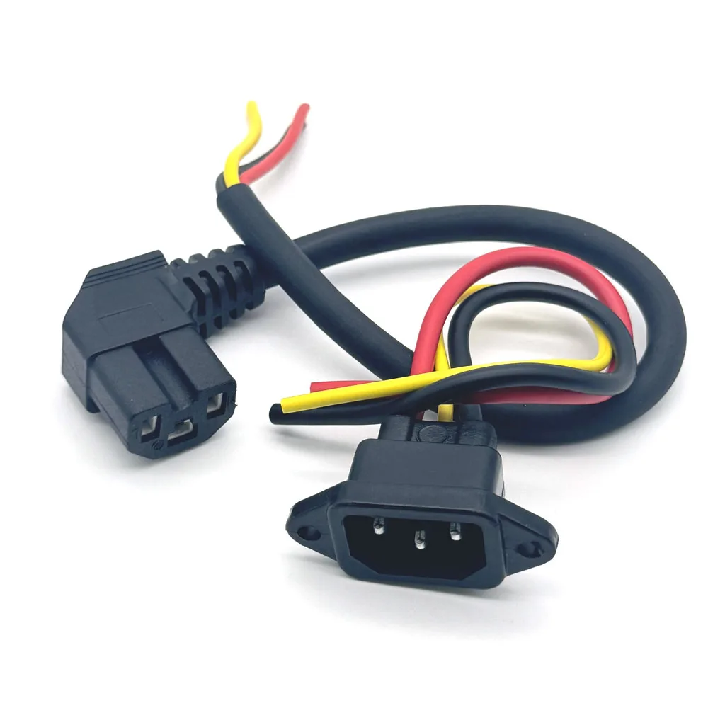 Batterij Connector Plug Drie Verticale Opladen Socket Elleboog Met Draden 10A Kabel Voor 36V 48V Universele E-bike Scooter