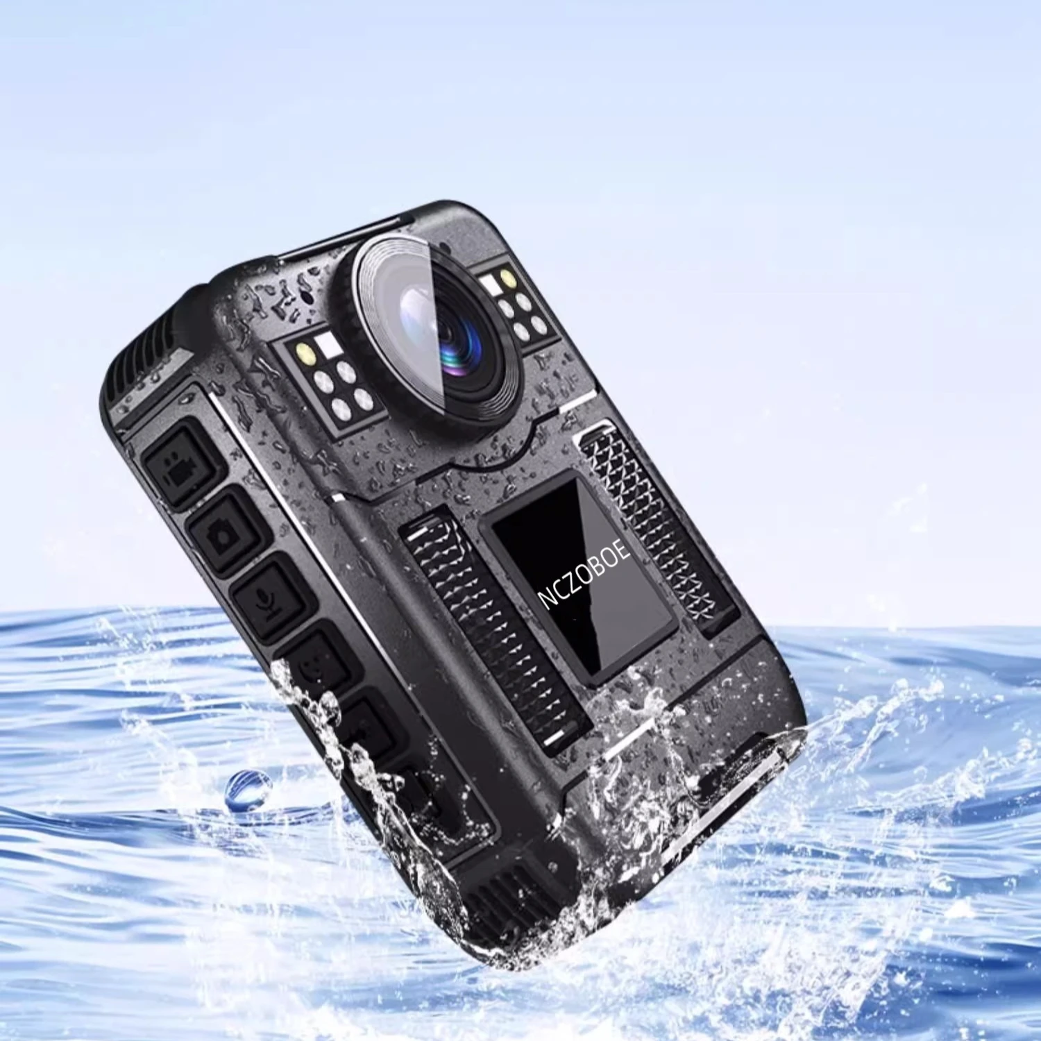 

NCZOBOE HD Dual Camera Body for Cop Law enforcement Body Worn Camera with Night Vision 1296P Video Recorder in Car Loop