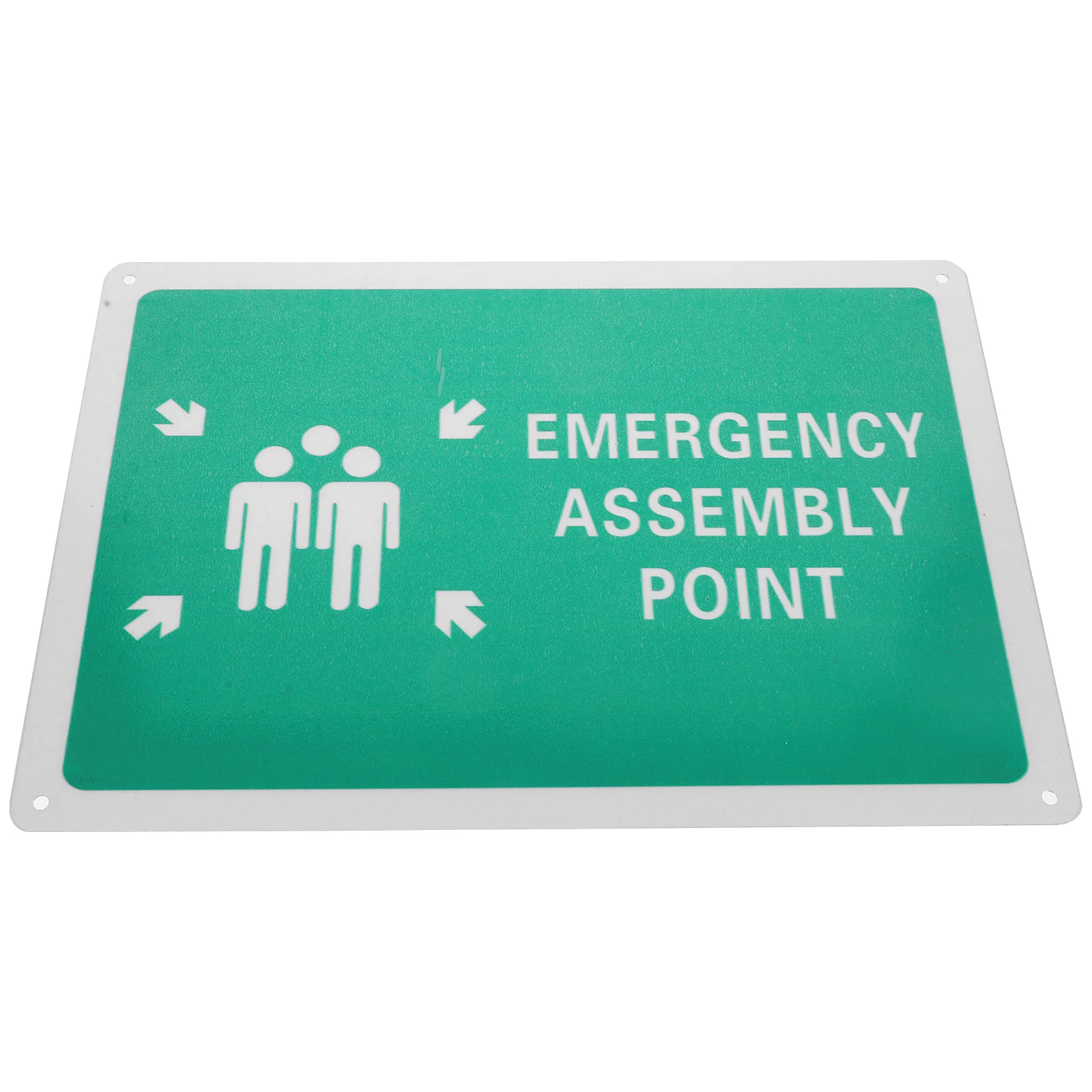 

Assembly Point Signage Safety Weather-resistant Aluminum Emergency Label Caution Public Area School Metal