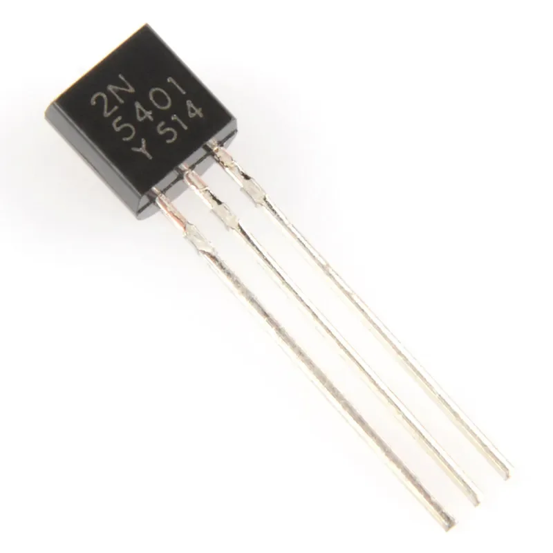100pcs  2N5401 Package TO-92 PNP Type, Power Transistor 0.3A/150V In-Line Triode