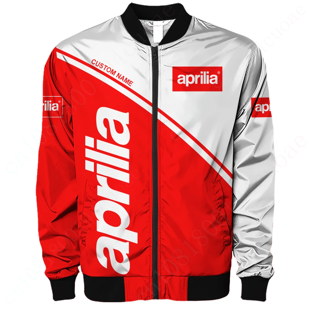 

Aprilia Bomber Jacket 3D Windbreaker Thick Coats Techwear Baseball Uniform Jacket Harajuku Parkas Jackets For Men's Clothing