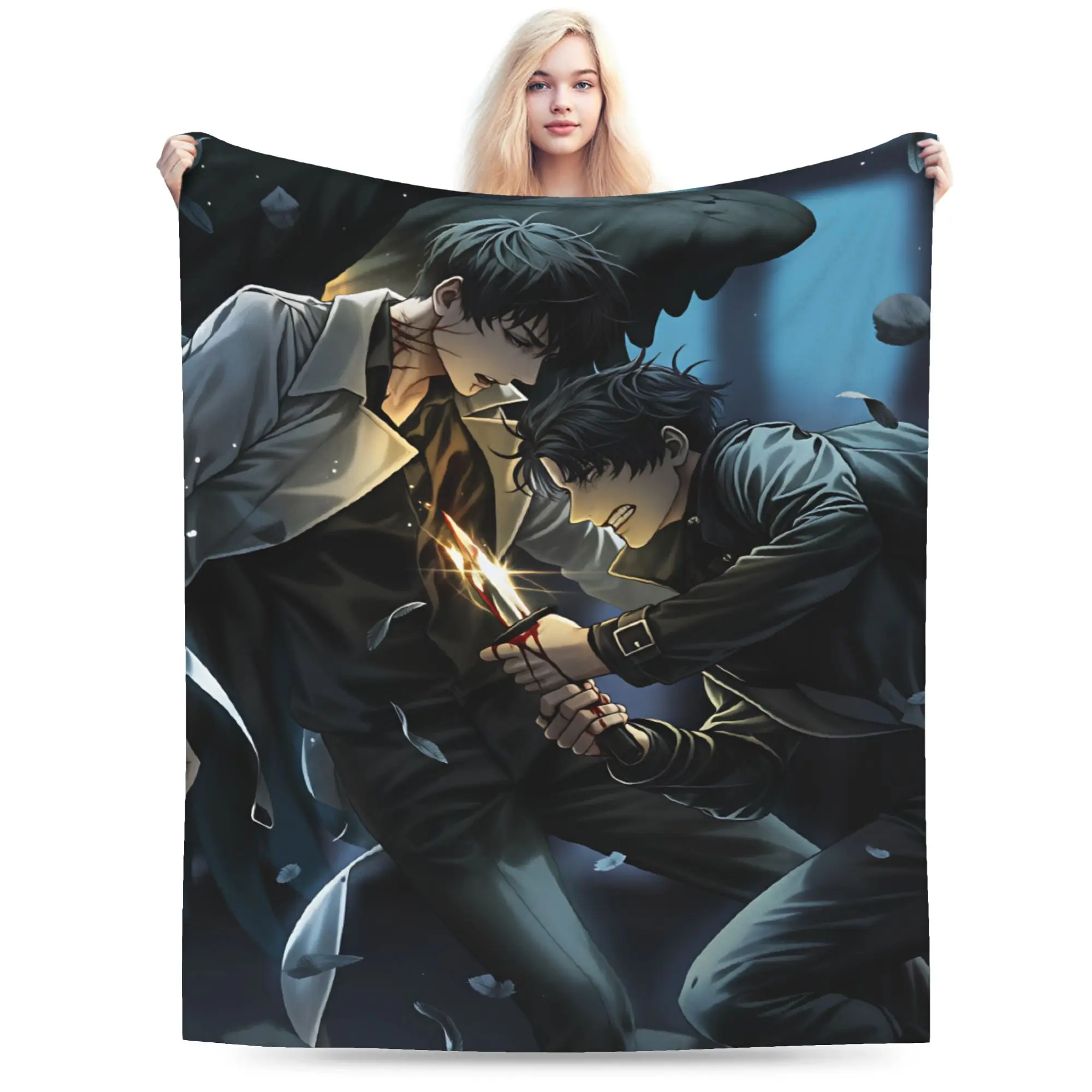 Omniscient Readers Viewpoint Soft Cozy Blanket For Living Room  Novelty Throw Blanket Winter Travel Flannel Bedspread