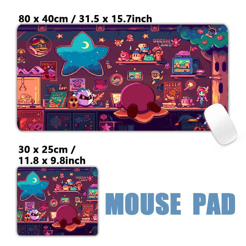 Pixel Design Klassisches Videospiel XXL Großes Mauspad Mousepad XXL Tastatur Schreibtischunterlage Lange Gummi-Schreibtischunterlagen