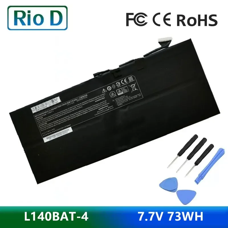 Nieuwe L140BAT-4 Laptop Batterij Voor CLEVO NS50MU NS51MU 6-87-L140S-72B01 7.7V 9.6AH 73WH 9350mAh Compatibel 6-87-L140S-32B01