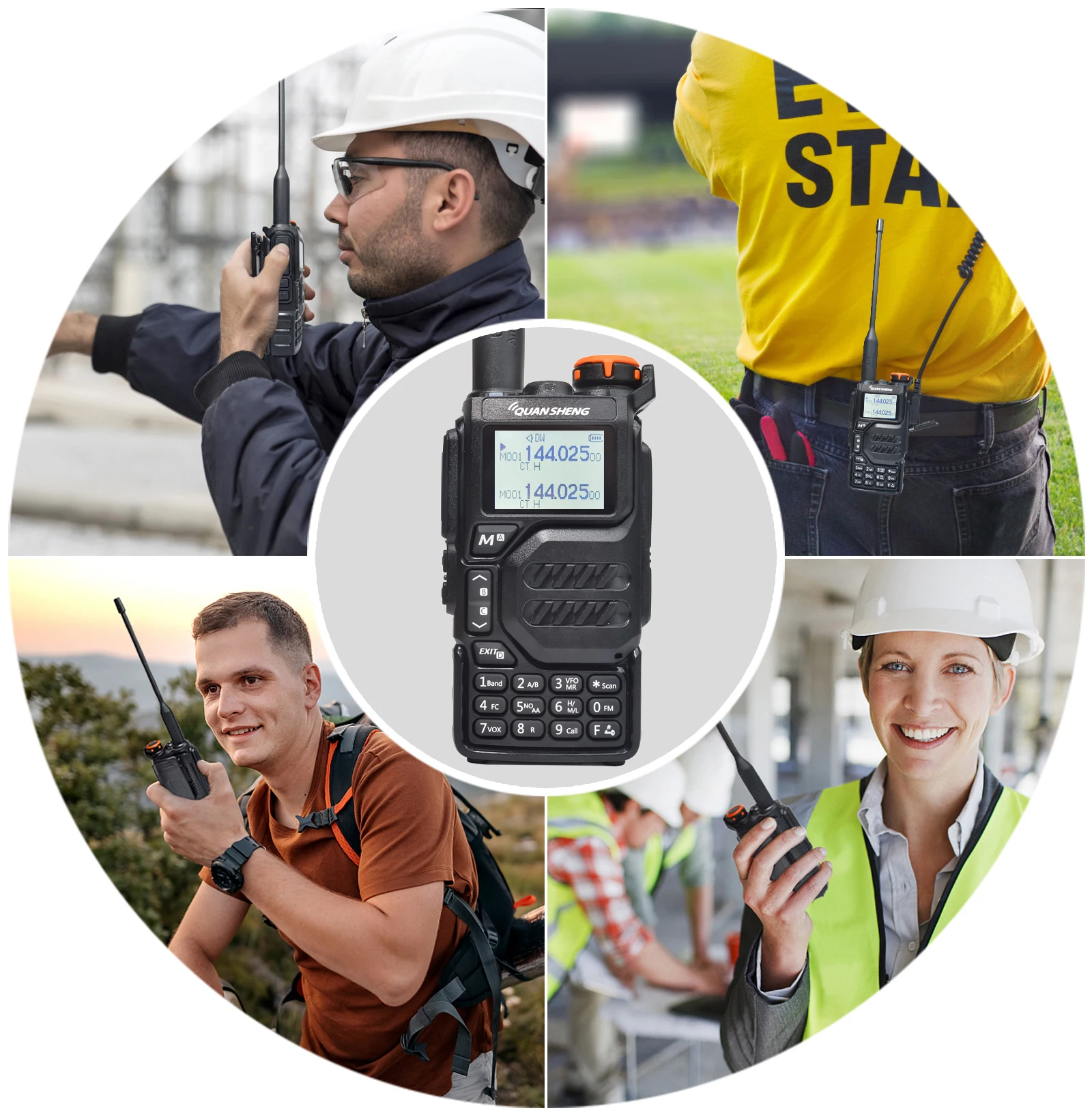 2 шт. Quansheng UVK5 двухдиапазонный радиоприемник диапазона AM DTMF скремблер FM любительский двухсторонний радиоприемник с оповещением о погоде NOAA Type C зарядка